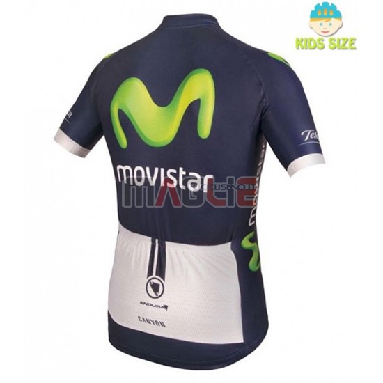 Maglia Movistar manica corta 2016 blu e verde